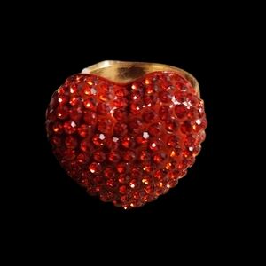 Torrid Red Crystal Heart Ring ■ Have  Another Post W/ Earring N Necklace 2 Match